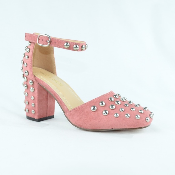 NEW Women's Closed Toe Chunky Heel - Picture 3 of 4